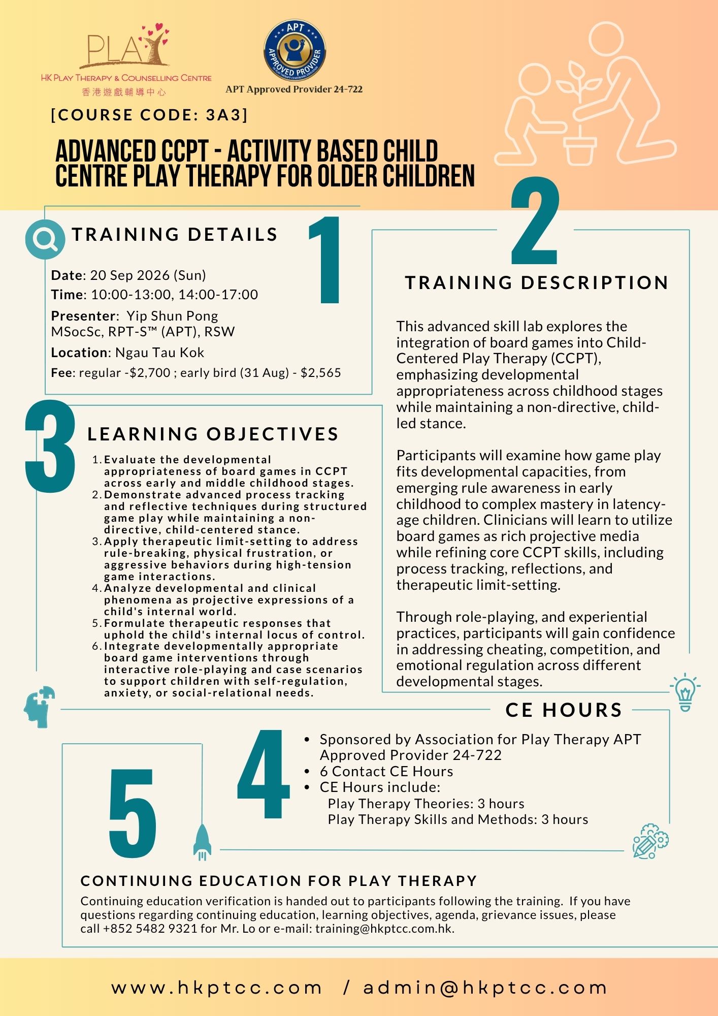 Advanced CCPT - Activity based Child Centre Play Therapy for older children